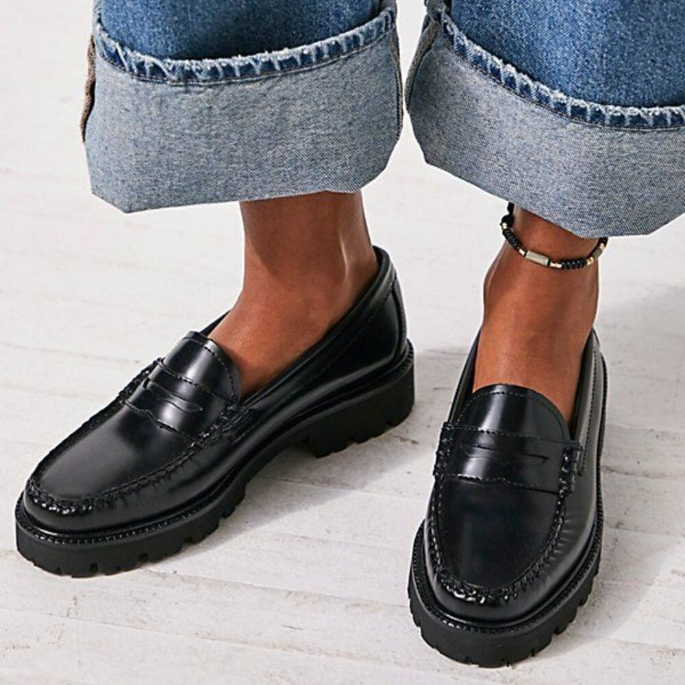 G. H. Bass Whitney Super Lug Weejuns in Black